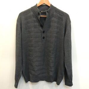 Marcello Sport Merino Wool Blend Grey Sweater (M)